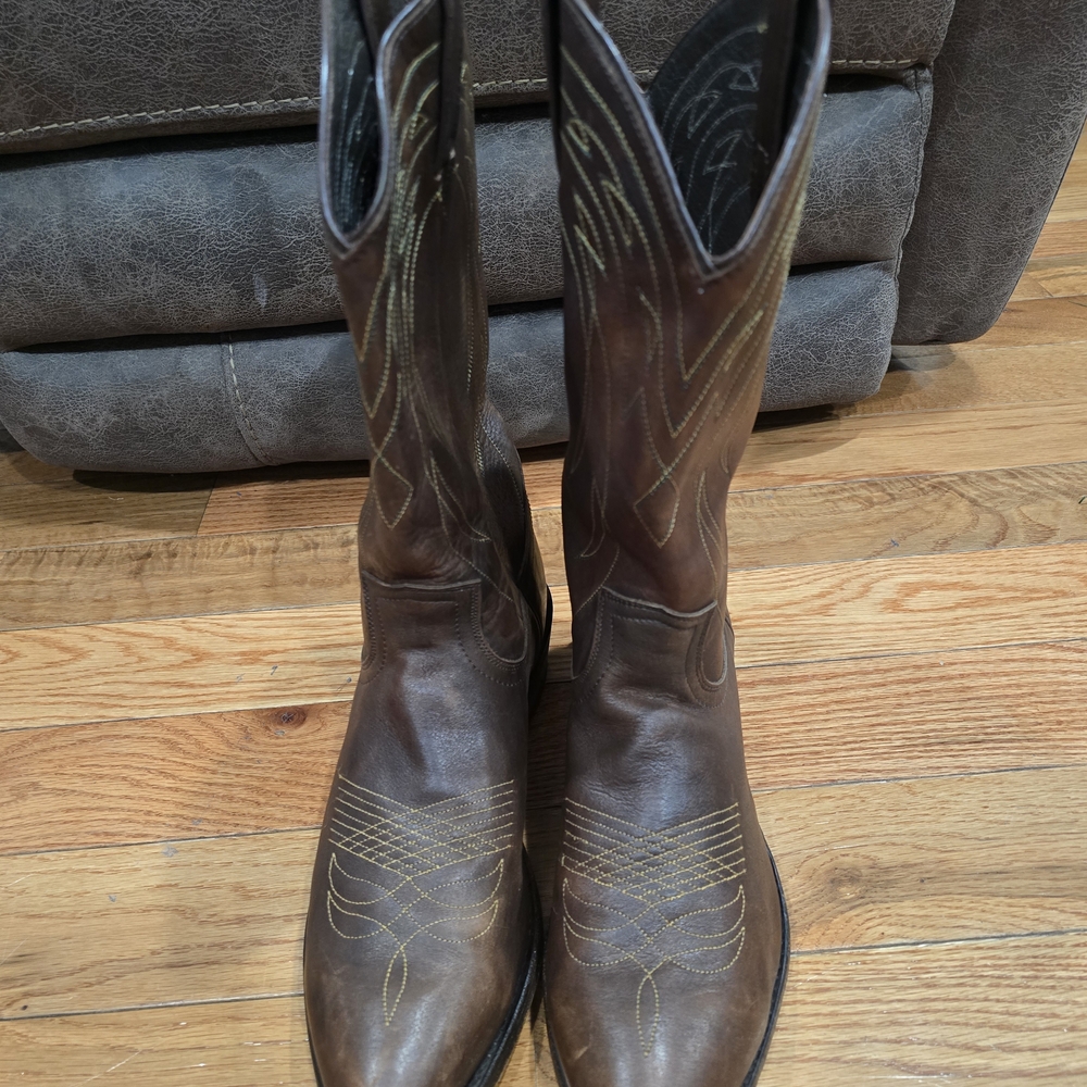 Frye Dark Brown Western Boots